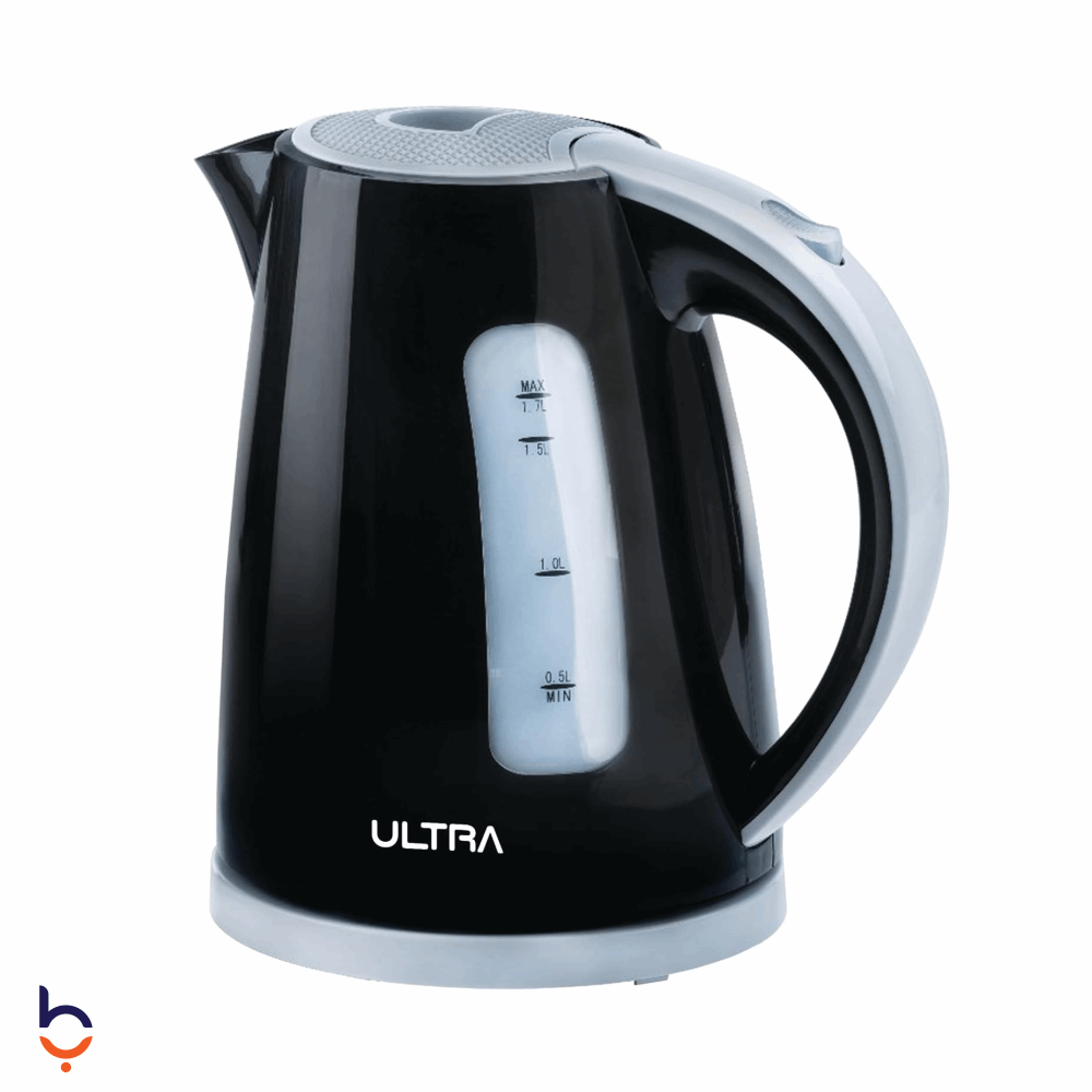 Electric Kettle Ultra 1.7 Liters Plastic Electric Water Kettle , 2000 Watt - UKP20KE1 Black