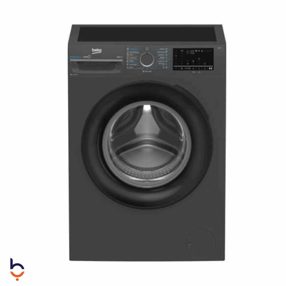 Front Load Automatic Washing Machine Beko 8 Kg 1200 RPM Digital Inverter Motor  WFST86XS Grey