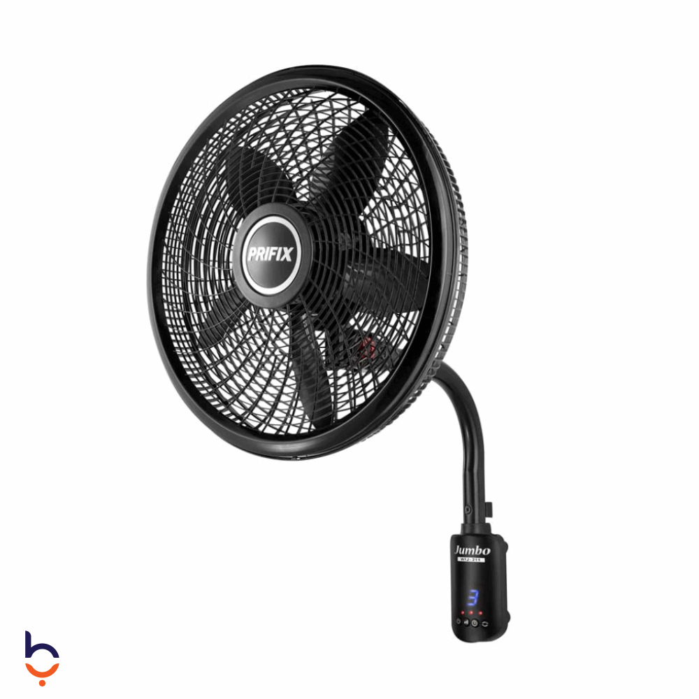 مروحة حائط برفكس 21 بوصة ريموت كنترول،  WFJ-211 اسود