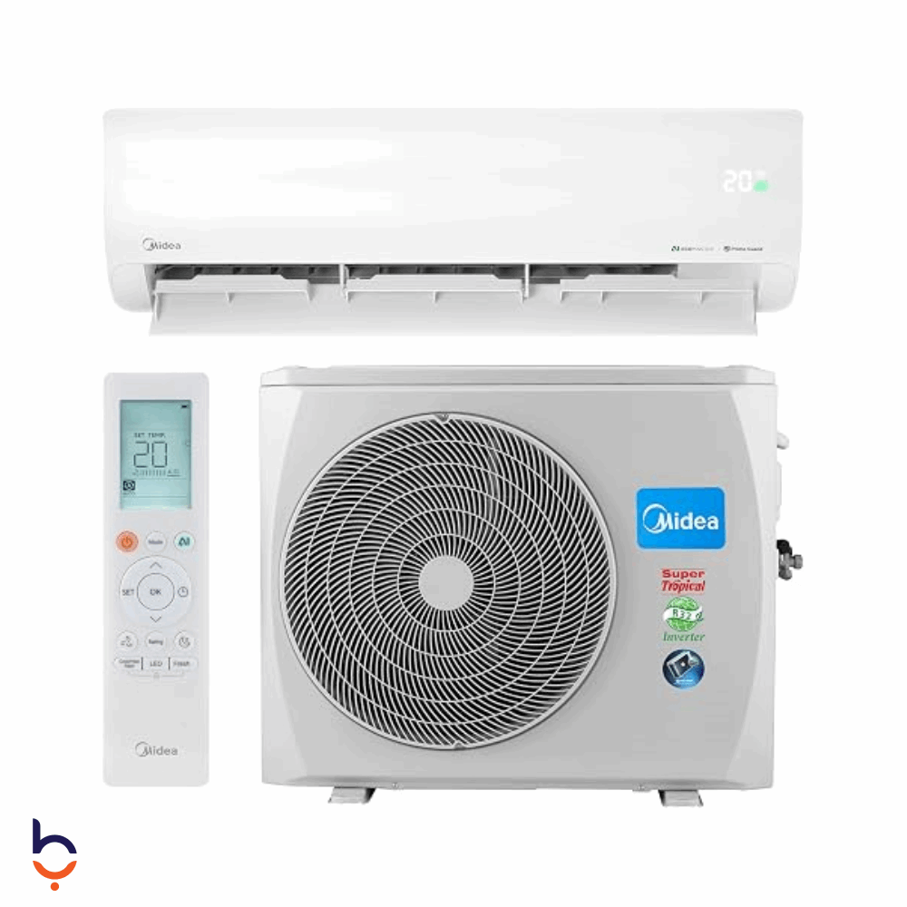 تكييف ميديا 1.5 حصان سبليت ايكو ماستر انفرتر , بارد فقط - M1SEFT-12CRDN8F-Q8 أبيض