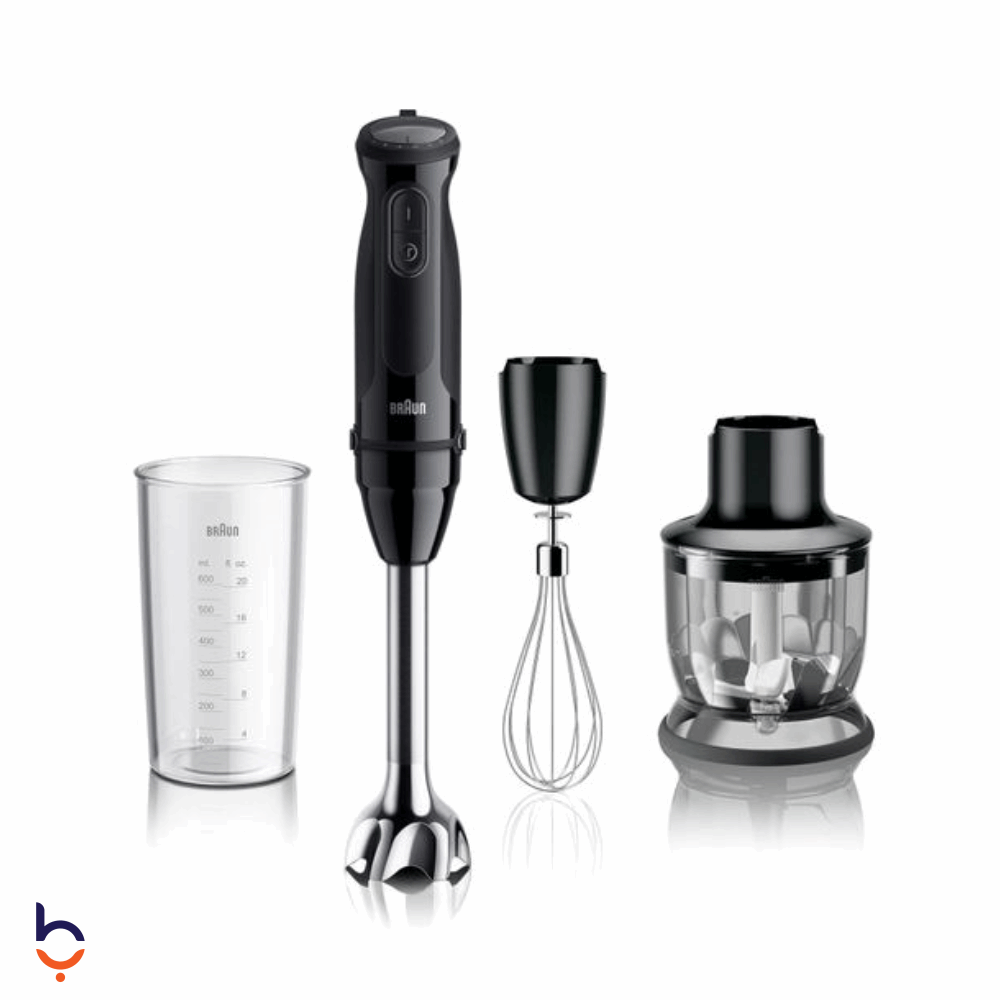 Hand Blender Braun 1000 Watt MultiQuick 5 with accessories - MQ50202MBK Black
