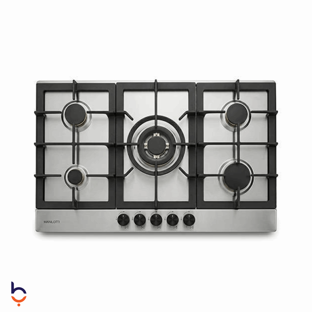مسطح مانيلوتي 5 شعلة 90 سم حوامل زهر أمان كامل - MT-PFA950T-FK105-SS ستانلس ستيل