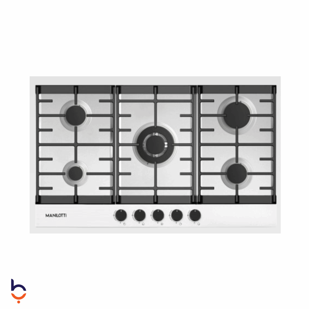 مسطح مانيلوتي 5 شعلة ٩٠ سم ، أمان كامل - MT-GFS950-TT-FK105-SS ستانلس ستيل