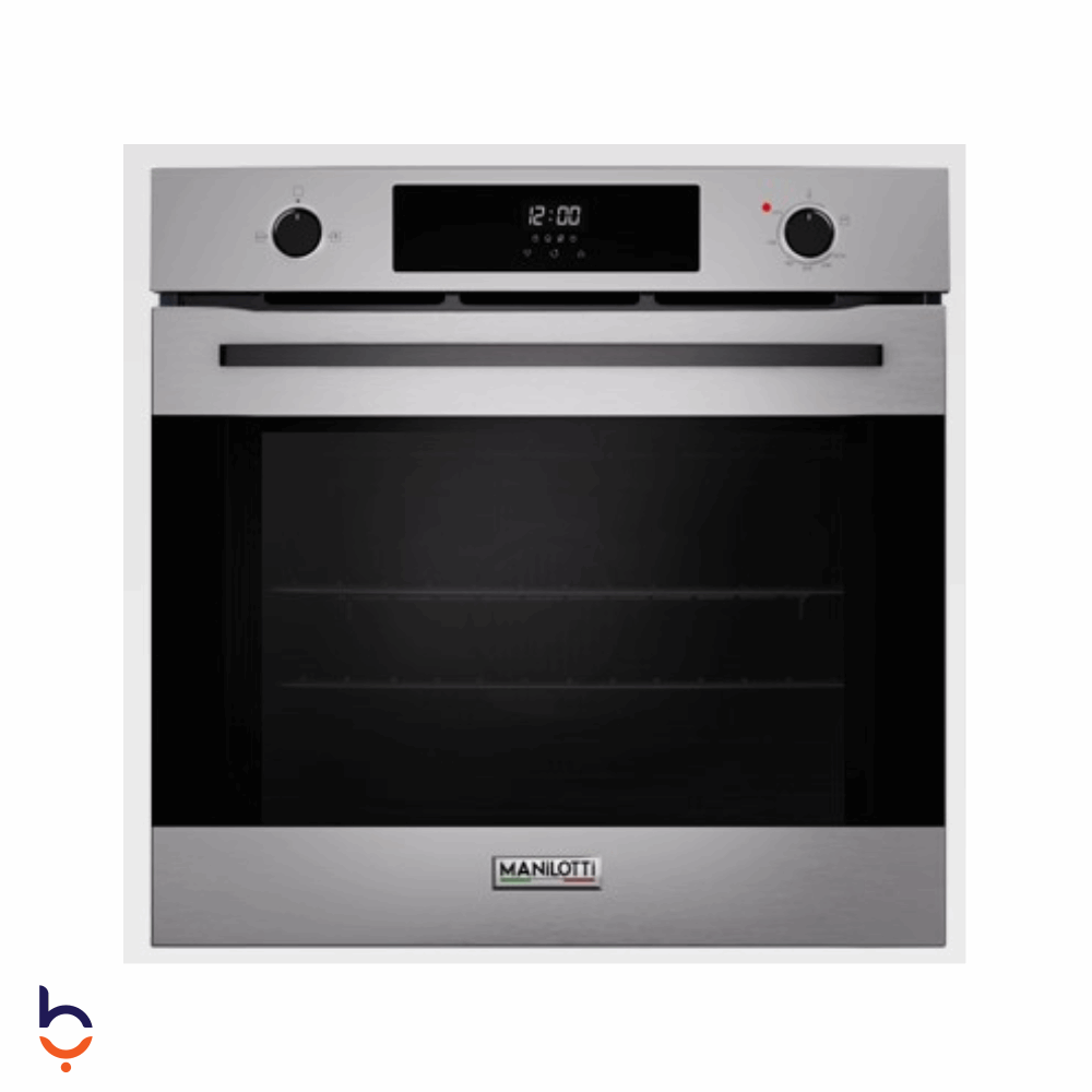 Gas Oven Manilotti 79 L 60x60 Gas Oven, Air Fry &amp; Grill, Catalytic Panels, Telescopic Shelf - MT-BI61G2D-K142SB/G3 stainless steel