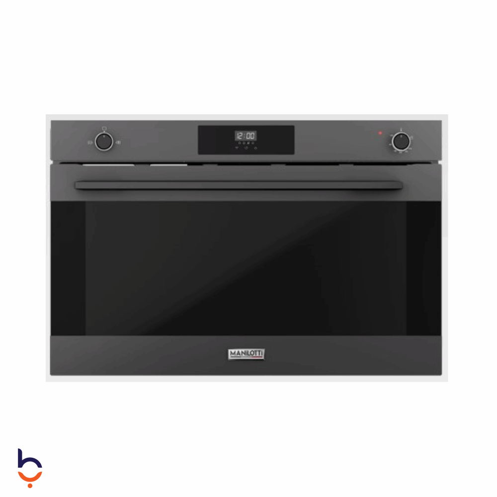 فرن مانيلوتي 148 لتر غاز 60*90 , Air Fry وشواية , رف تلسكوبي - MT-BI90G2D-K142MT/G3 رمادي