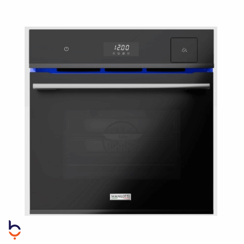 فرن مانيلوتي 92 لتر كهرباء 60×60 سم بخاصية البخار وAir Fry , تحكم باللمس - MT-BI60SGCAS -BBL / G3 زجاج أسود