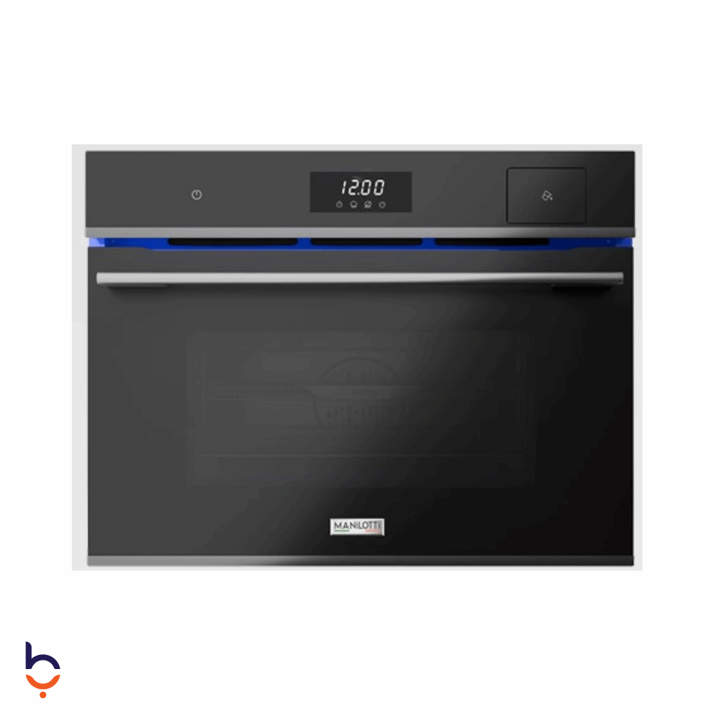 فرن مانيلوتي 62 لتر كهربا 60×45 سم , طهي بالبخار وAir Fry , تحكم كامل باللمس - MT-BI45SGCAS -BBL / G3 زجاج أسود