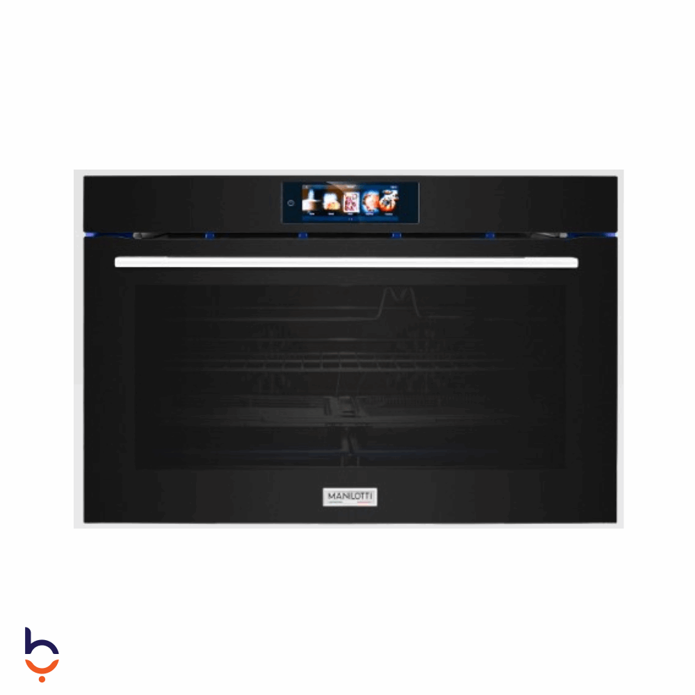 فرن مانيلوتي 148 لتر كهربا 90×60 سم , مزود بـ Air Fry وRotisserie , تحكم كامل بالشاشة - MT-BI9010TS-IBL / G3 زجاج أسود