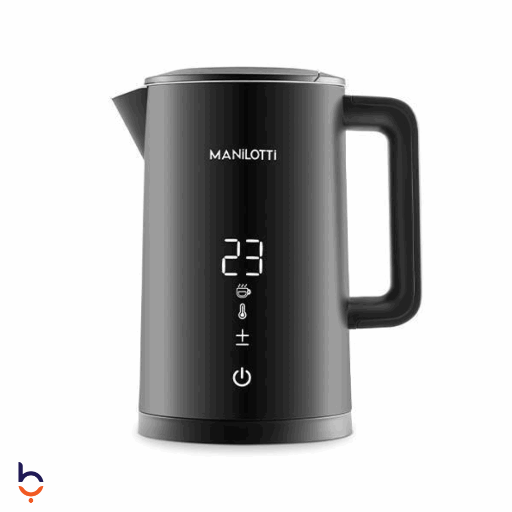 Electric Kettle Manilotti 1.5 L 2200 Watt Digital - MT-GLK-2215-BK Black