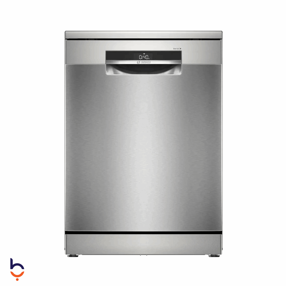 Dishwasher Bosch 14 Place Settings Series 6, 60 cm, Digital – SMS6EMI62V Silver Inox